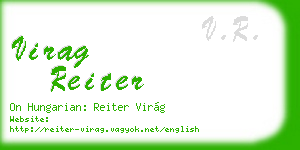 virag reiter business card